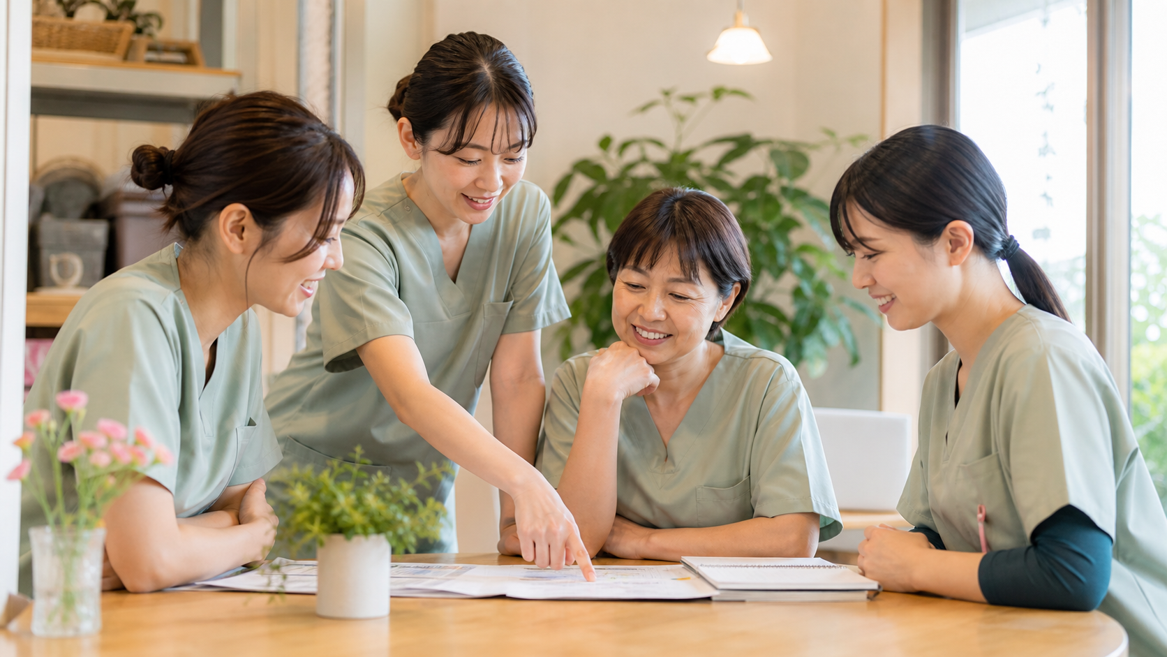 温かい雰囲気の訪問看護チーム